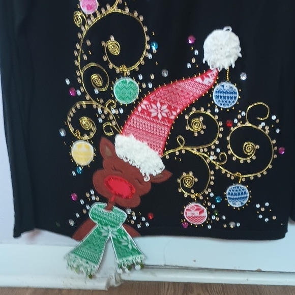 Jack B. Quick Black Festive Sweater - Picture 2 of 6